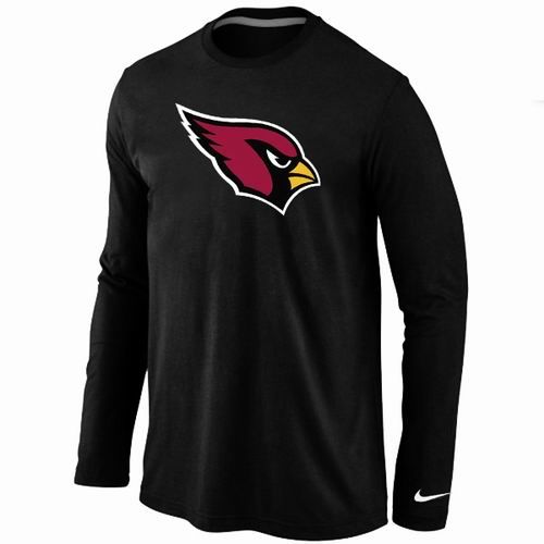 Nike Arizona Cardinals Team Logo Long Sleeve NFL T-Shirt - Black